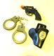 Police Hand Gun Toy Play Set Pistol & Holster Sheriff Handcuffs For Kid Boy Gift