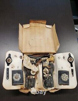 Pony Boy Wyatt Earp Esquire Vintage Toy Set 1953 Holster, Cap Guns, Spurs, Box