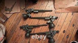 RARE 4(Four) Vintage Child Toy Anti-Aircraft Gun. Exc Cond. Works Pull Release