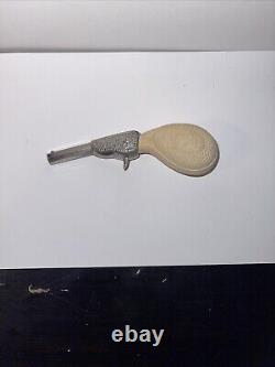 RARE Antique EARLY 1900's DIECAST METAL WATER PISTOL TOY SQUIRT GUN IMMACULATE