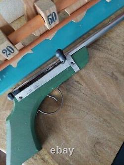 RARE Antique Vintage Target Toy / Complete With Cork Gun / Made in Japan 1940's