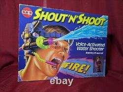 RARE New In Box Vintage Shout'N' Shoot I Cap Toys 1993 Super Soaker Water Gun