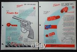 RARE ORIGINAL Dealer Store Catalog Kilgore Toy Cap Guns 1954 Roy Rogers etc