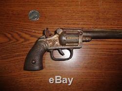 RARE! Stevens Cowboy Single Shot 12 Cast Iron Toy Cap Gun 1930