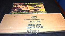 RARE Topper Toys Johnny Eagle Toy Rifles Pistols Guns Advertising Display Rack