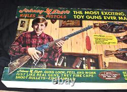 RARE Topper Toys Johnny Eagle Toy Rifles Pistols Guns Advertising Display Rack