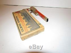 RARE VINTAGE 1930's FLASH GORDON RAY GUN TIN LITHO CLICKER MINT WITH BOX
