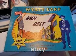 RARE VINTAGE 1950's WYATT EARP, GUN AND HOLSTER SET, ESQUIRE NOVELTY CO NJ, USA