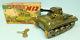 Rare Vintage Masudaya Mt Japan M12 Tank Withsparkling Gun Tin Windup Toy & Box