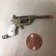 Rare Vintage Miniature Cap Gun Watch Fob Charm Real Pearl Grips, As Is