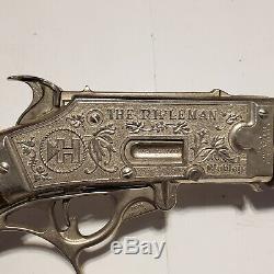 RARE Vintage 1958 Hubley'The Rifleman' Flip Special Cap Gun Toy Rifle WORKS