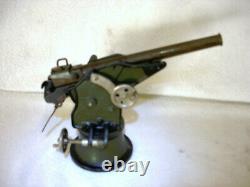 RARE Vintage 30s Steel Marklin Toy Coastal Artillery Cannon / Gun Germany