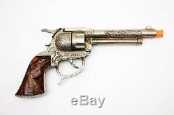 RARE Vintage Leslie Henry Roy Rogers Toy Cap Gun with Rare Translucent Brown Grips