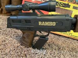 Rambo M-24 Machine Gun Dart with Rifle Arco Vintage Toy RARE Incomplete