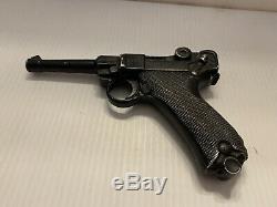 Rare 1940s-50s Vintage Lytle Co. GERMAN LUGER Cast Aluminum Pistol Replica Gun