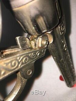 Rare 1940s Kilgore American Toy Cap Gun Holster Belt Bullets Eagle Cast Iron (2)