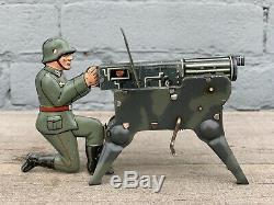 Rare Arnold Germany Tin Wwii Wehrmacht Machine Gun Soldier 1935 Nazi Insignia