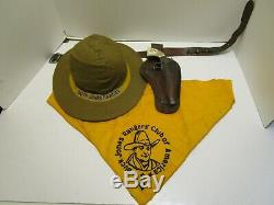 Rare Buck Jones Ranger Set With Cast Iron Cap Gun & Original Holser