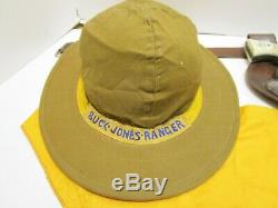 Rare Buck Jones Ranger Set With Cast Iron Cap Gun & Original Holser