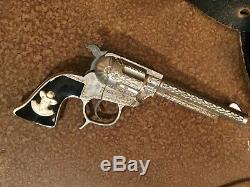 Rare Hopalong Cassidy Schmidt Cap Gun Toy Cowboy Western Die Cast Vintage Grips
