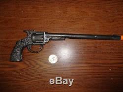 Rare Hubley 101 Ranch Cast Iron Single Shot Long Barrel Toy Cap Gun 1930