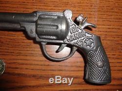 Rare Hubley 101 Ranch Cast Iron Single Shot Long Barrel Toy Cap Gun 1930