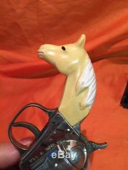 Rare Hubley Factory Sample Horse Head Cap Gun. Works