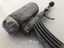 Rare Late Vintage 1940s Hiller Silver Atom Ray Gun
