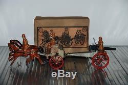 Rare Orobr Germany Tin Wind-up 201 Horse Wagon Field Gun 1920s In Box Lehmann
