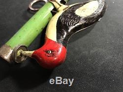 Rare Tin Litho Whoopee Bird Toy Cap Gun vintage