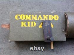 Rare VTG 1930s 40s Pre war COMMANDO KID-TOY MACHINE GUN New York N. Y WW I WWII