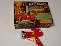 Rare Vintage Dan Dare Space Cosmic Ray Gun. Mint + Exc. +/ Nr Mint Box