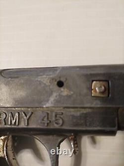 Rare! Vintage Hubley Army 45 Cap Gun, Model 1911 Colt Diecast Toy