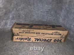 Rare Vintage Kids Raider Plastic Water Repeating Sub-Machine Toy Gun With Box