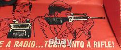 Rare Vintage NOS 1964 Mattel Agent Zero M Radio-Rifle Toy Cap Gun MIB