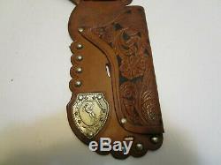 Rare Vintage Wild Bill Hickok Dual Cap Gun Set W'/awesome Leather Holster Wow