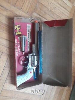 Rare vintage toy cap gun hubley 2 in 1 original