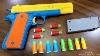 Realistic Toy Gun Size 1 1 Scale 45 Acp Colt Smith Wesson Model Toy Rubber Bullet Toy Pistol