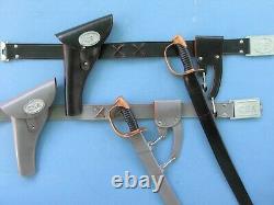 Repro Scabbard And Belt Hanger For Marx CIVIL War Cavalry Cap Gun Holster Set