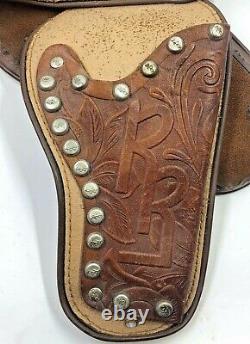 Roy Rogers Childs Belt With Toy Gun Holsters 1950's