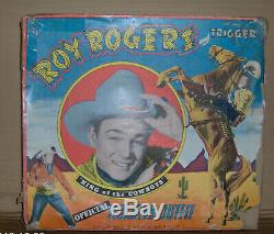 Roy Rogers (Double) GUNS & HOLSTER OUTFIT & BOX unplayed with, unfired cap guns