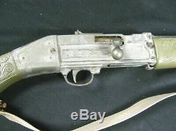 Scarce 1961 Hubley Sharp Shooter Toy Bolt Action Rifle Cap Gun