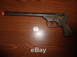 Scarce National The Forty Five 11 Cast Iron Automatic Toy Cap Gun c. 1928