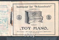 Schoenhut Toy Piano c 1905 Catalog Gun Shooting Gallery Circus Music Instructor