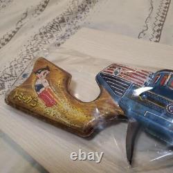 Showa Retro Vintage Rare Astro Boy Tin Ray Gun Out Of Print /Used/Made Japan