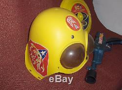 Star Trek vintage 60s Remco Astro Helmet, Cap Gun, and Frisbee toy lot