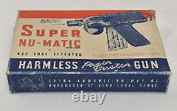 Super Nu-Matic 450 shot repeater harmless GUN Paper Buster Toy WithOriginal Box