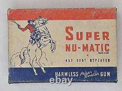 Super Nu-Matic 450 shot repeater harmless GUN Paper Buster Toy WithOriginal Box