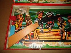 Superb 1930's Jolly Pirates Shooting Game Complete & Working Gun Riffle Vtg Toy