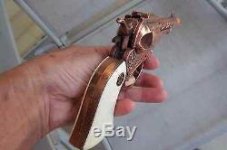 Sweet Excellent 1950's Actoy Copper-Bronze Lone Ranger cap gun toy pistol